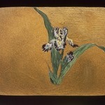 Small Card Decorated with Iris
