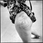 Krasnadar Prison Colony for Women, Krasnadar, Russia, 2001, Opium Tattoo on Thigh