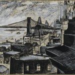 View of Manhattan from Brooklyn Bridge