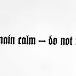 Remain calm-do not run