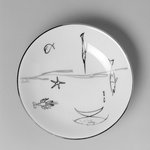 Dessert Bowl, "Conversation/Aquarium" Pattern