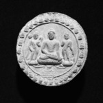 Seated Buddha with Attendant Bodhisattva