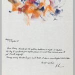 Letter with Drawing