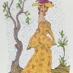 [Untitled] (Woman in Yellow Print Dress)