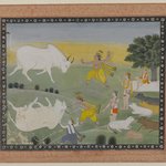 Krishna Defeating the Bull Demon