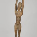 Female Figure Standing with Arms Raised