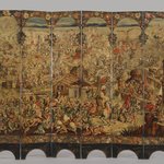 Folding Screen with the Siege of Belgrade (front) and Hunting Scene (reverse)