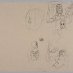 Untitled (Caricatures) from Iggy Pop Life Class by Jeremy Deller