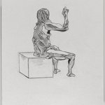 Untitled (Seated Pose) from Iggy Pop Life Class by Jeremy Deller