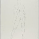 Untitled (Standing Pose) from Iggy Pop Life Class by Jeremy Deller