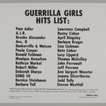 Guerrilla Girls Hits List