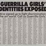 Guerrilla Girls Identities Exposed!