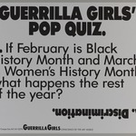 Guerrilla Girls Pop Quiz