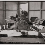 Musician Sun Ra at Keyboards in Rehearsal with the Sun Ra Arkestra