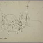 Preparatory sketch for Commissary Truck