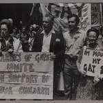 Morty Manfred with his parents in Gay Liberation Day Parade,  June 24, 1973