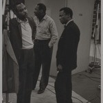 J.J. Johnson, Osie Johnson and Miles Davis, recording studio, N.Y.C.