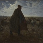 Shepherd Tending His Flock