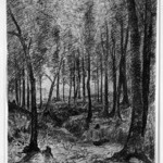 Woodland Scene with Two Figures