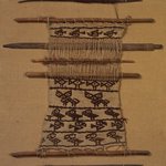 Backstrap Loom with Unfinished Textile