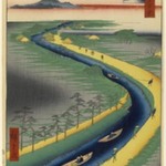 Towboats Along the Yotsugi-dori Canal, No. 33 in One Hundred Famous Views of Edo