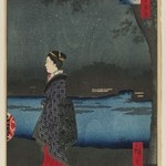 Night View of the Matsuchiyama and Samya Canal (Matsuchiyama Sanyabori Yakei), No. 34 from One Hundred Famous Views of Edo