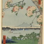 Suijin Shrine and Massaki on the Sumida River (Sumidagawa Suijin no Mori Massaki), No. 35 from One Hundred Famous Views of Edo