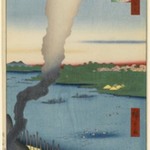 Tile Kilns and Hashiba Ferry, Sumida River (Sumidagawa Hashiba no Watashi Kawaragawa), No. 37 from One Hundred Famous Views of Edo