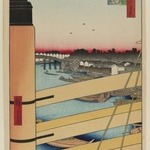 Nihonbashi Bridge and Edobashi Bridge (Nihonbashi to Edobashi), No. 43 from One Hundred Famous Views of Edo
