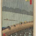 Sudden Shower Over Shin-Ohashi Bridge and Atake (Ohashi Atake no Yudachi), No. 58 from One Hundred Famous Views of Edo