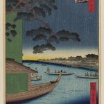 Pine of Success and Oumayagashi, Asakusa River, No. 61 from One Hundred Famous Views of Edo