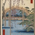 Inside Kameido Tenjin Shrine (Kameido Tenjin Keidai), No. 65 from One Hundred Famous Views of Edo