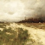 Coast Landscape, Dunes and Windmill
