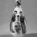 Miniature Vase with a Tall Slender Pear-shaped Body