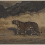 Tiger Walking to the Left (Tigre marchant vers la gauche)