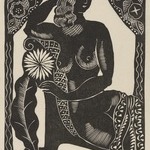 New Years Card of Edith G. Halpert and Berthe K. Goldsmith