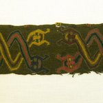 Poncho, Neck Opening Decoration, Fragment or Textile Fragment, undetermined, Border