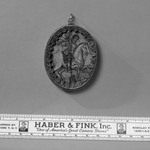 A Thin Oval, Framed -Image of Madonna and child