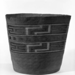 Twined Basket with Geometric Design
