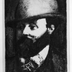 Head of a Man with a Hat, Facing Left