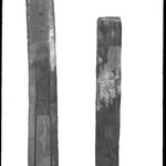 Fragment of Wood Stuccoed with Small Fragment of Inscription