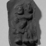Cast of Mold of Two Figures Embracing Each Other