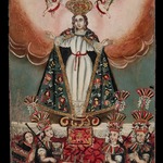 The Virgin Mary with Indigenous (Aymara) Donors