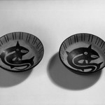 Pair of Dishes with Rounded Bottoms and Somewhat Straight Sides