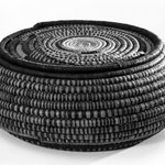 Coiled Circular Basket and Cover