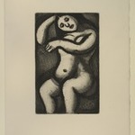 Femme nue, assise, Illustration for Réincarnations du Père Ubu