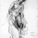 Study of Nude Figure with Drapery