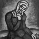 Woman Seated with Chin in Hand