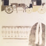 Nannies Promenade, Frieze of Carriages (La Promenade des nourrices, frise de fiacres), detail of first panel