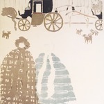 Nannies Promenade, Frieze of Carriages (La Promenade des nourrices, frise de fiacres), detail of second panel